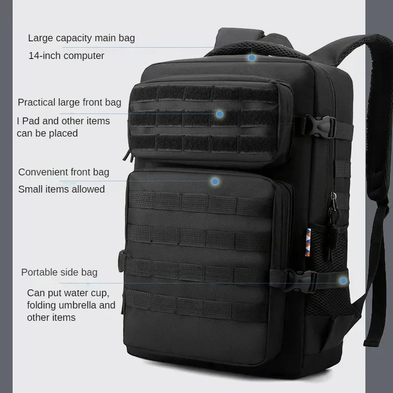 45L 1000D Nylon Waterproof  Outdoor Rucksacks Tactical Sports Camping Hiking Trekking Hunting Backpack 3