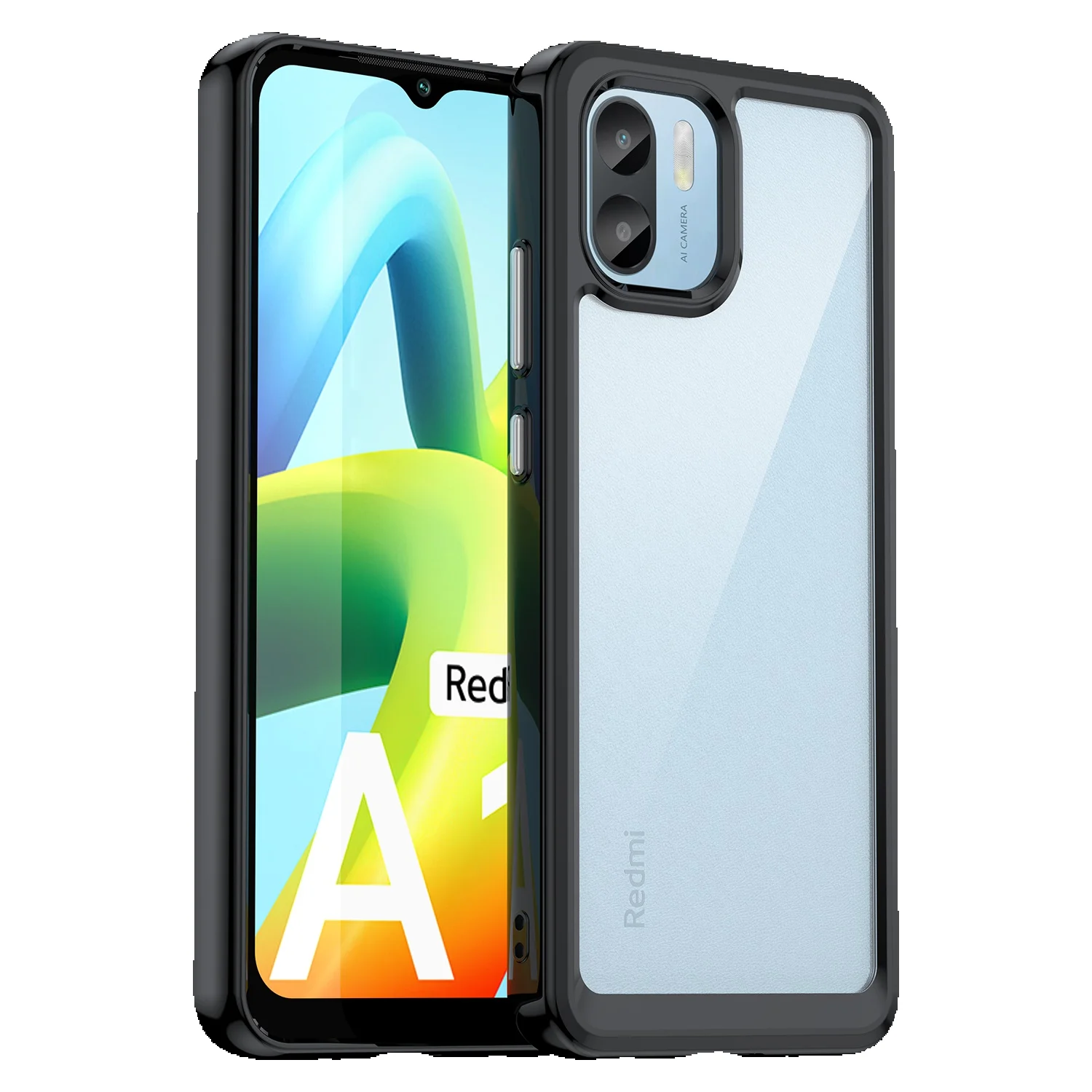 Custodia In Acrilico Per Redmi A1 A1 + A2 A2 + Custodia Mobile Trasparente Antiurto Per Xiomi Redmi A1 A2 Plus Cover Posteriore In Silicone