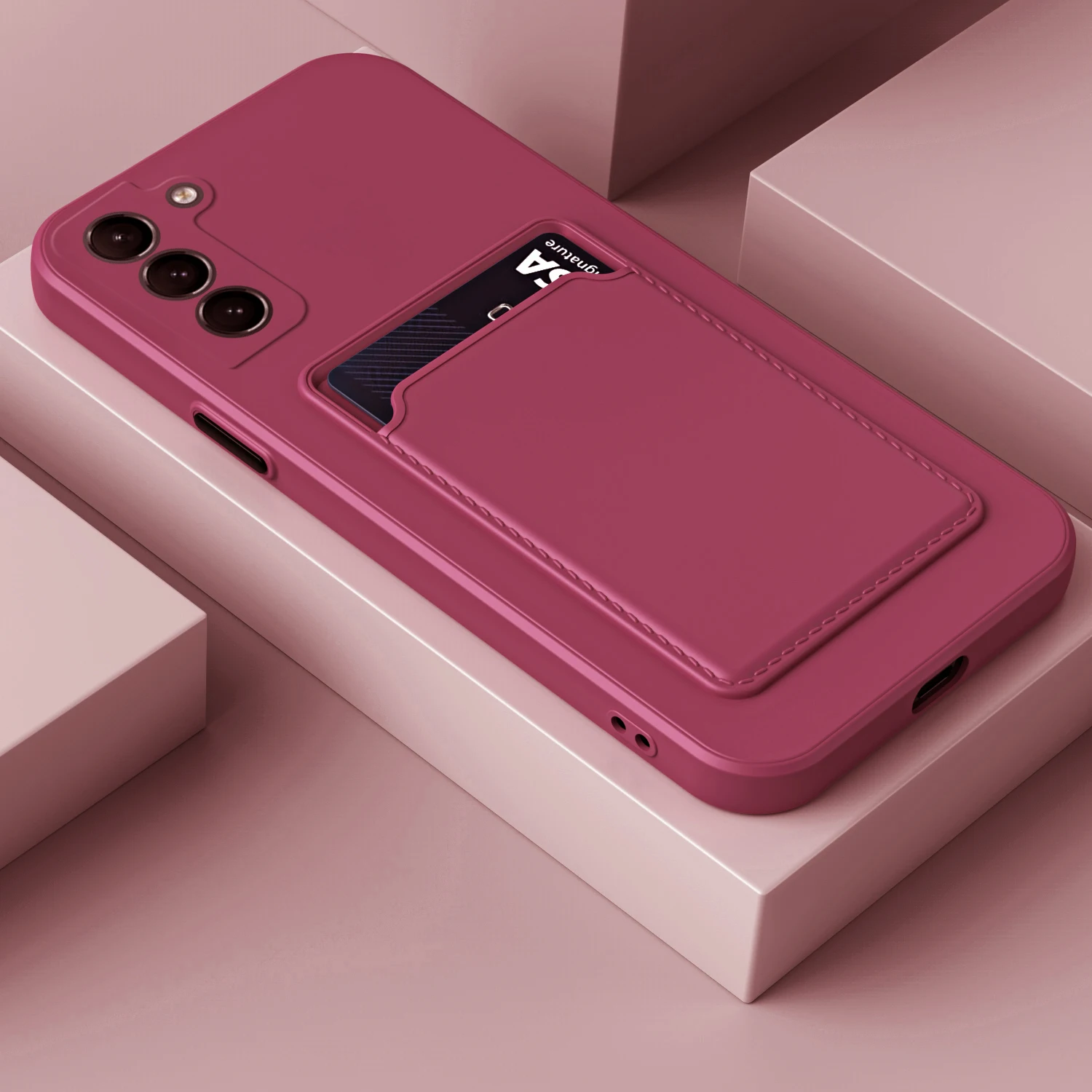 Funda Weiche Silikon Karte Slot Halter Telefon Fall Für Samsung Galaxy S25 S24 S23 S22 S21 S20 S26 FE Plus Ultra Utr 5G Brieftasche Abdeckung – Detail 21