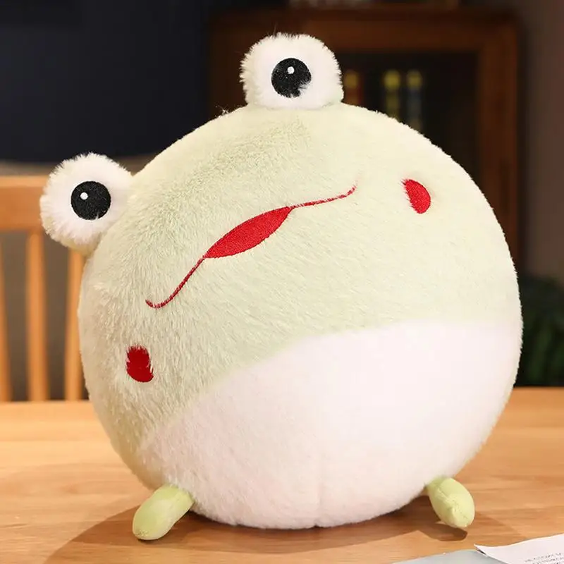 

Симпатичная лягушка плюшевая подушка набивная хлопковая игрушка кавайная улыбка лягушка куклы 10 дюймов Очаровательная лягушка плюшевая подушка подарок на день рождения и Рождество