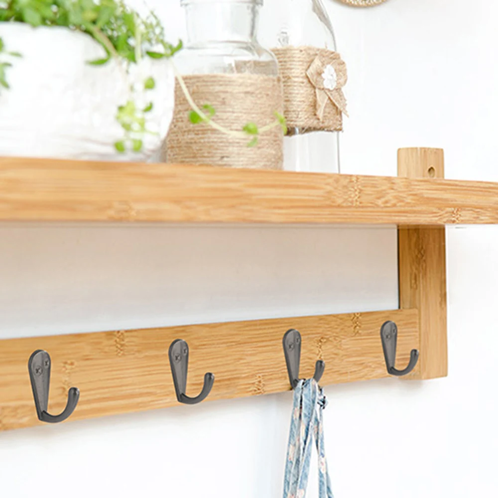 

With Screws Hook Zinc Alloy Organization Rustic Single Supplies Vintage Wall Mounted Bronze Hangers Hat Keys Jewelry