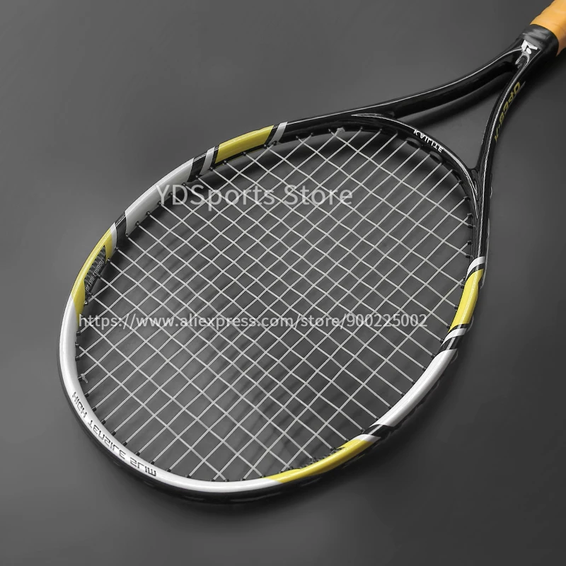 Professional Unisex Carbon Fiber Tennis Racket With Bag Training Paddle Rackets For Adult Men Women Ultra Light Racquet