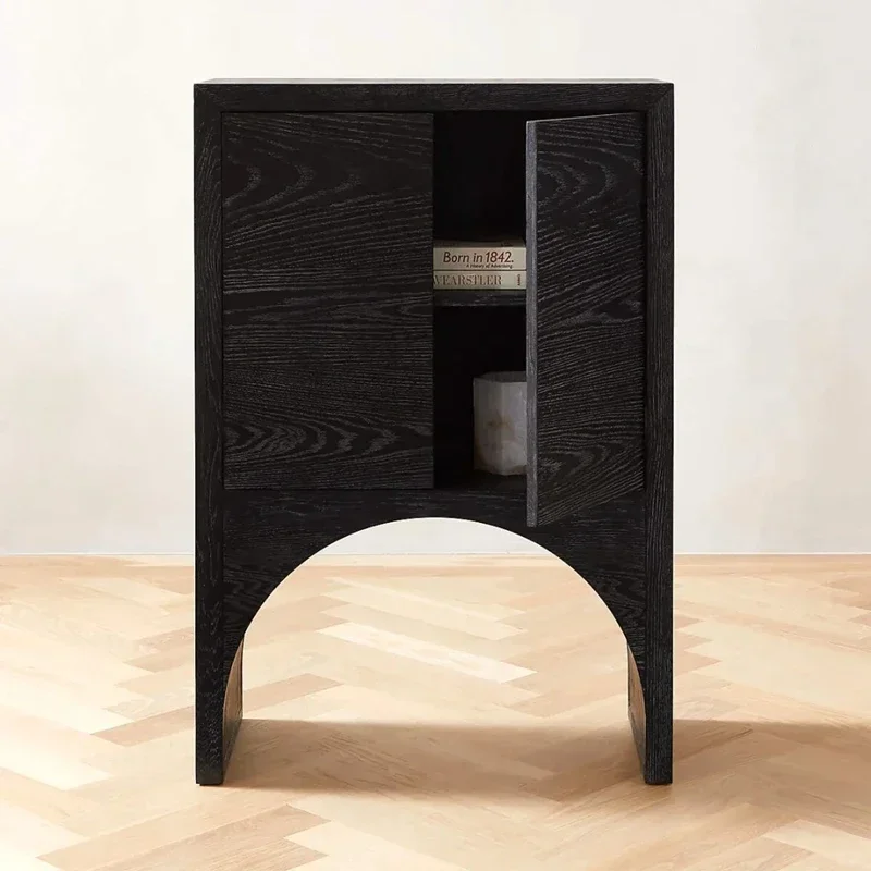 X188 French Style Retro Porch Sideboard Cabinet Storage Cabinet Chinese Style Art Small Apartment Side Cabinet