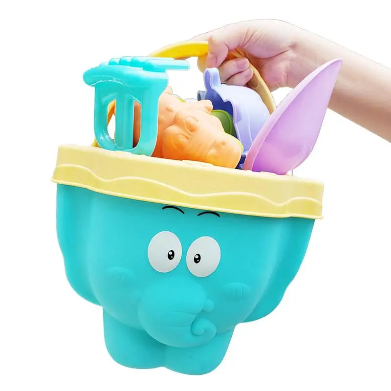 

Детские летние игрушки с милой моделью животных, приморские пляжные игрушки, набор инструментов для формовки песка, детская игрушка для ванны, Детская модель, 11 шт.