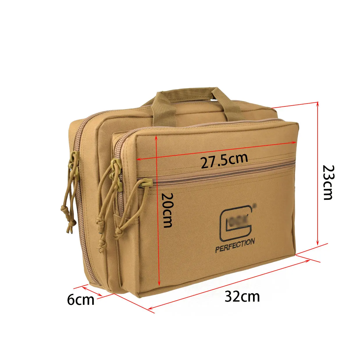 Glock 17 19 Range Bag Pistol Portable Storage Tactical Dual Gun Bag Tool Handgun 22 LR Gun Holster for 1911 Cz-75 Taurus G2c pistol holster,gun bag,gun holster,gun accessories