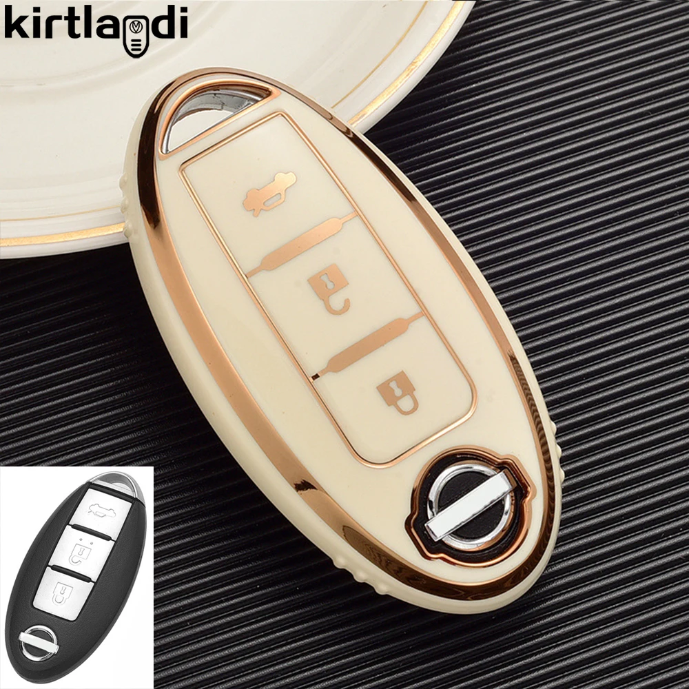 TPU Car Keychain Fob Key Case Cover For Nissan Qashqai J10 J11 Juke X