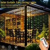 USB Remote Control 8-function Copper Curtain Light String LED Christmas Decoration Courtyard Bedroom Atmosphere Colorful Lights 1