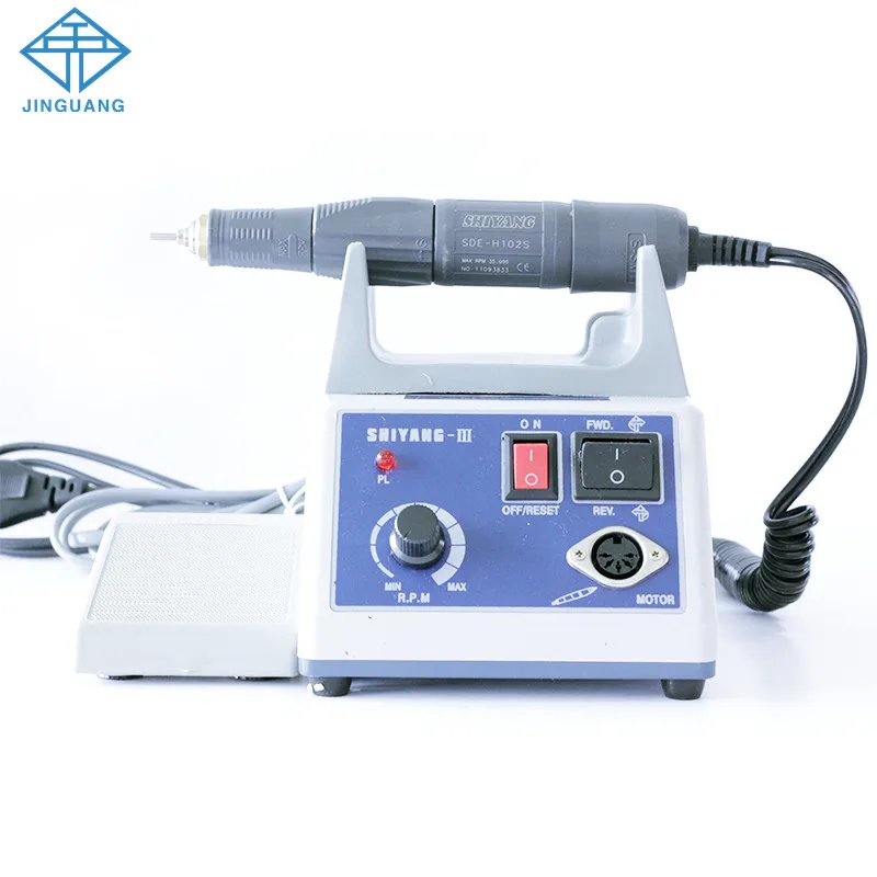 치과 마이크로 모터 핸드 피스 키트, 마이크로 모터 35000rpm, 그라인더, 보석 조각용 연마 기계, 치과 실험실 장비