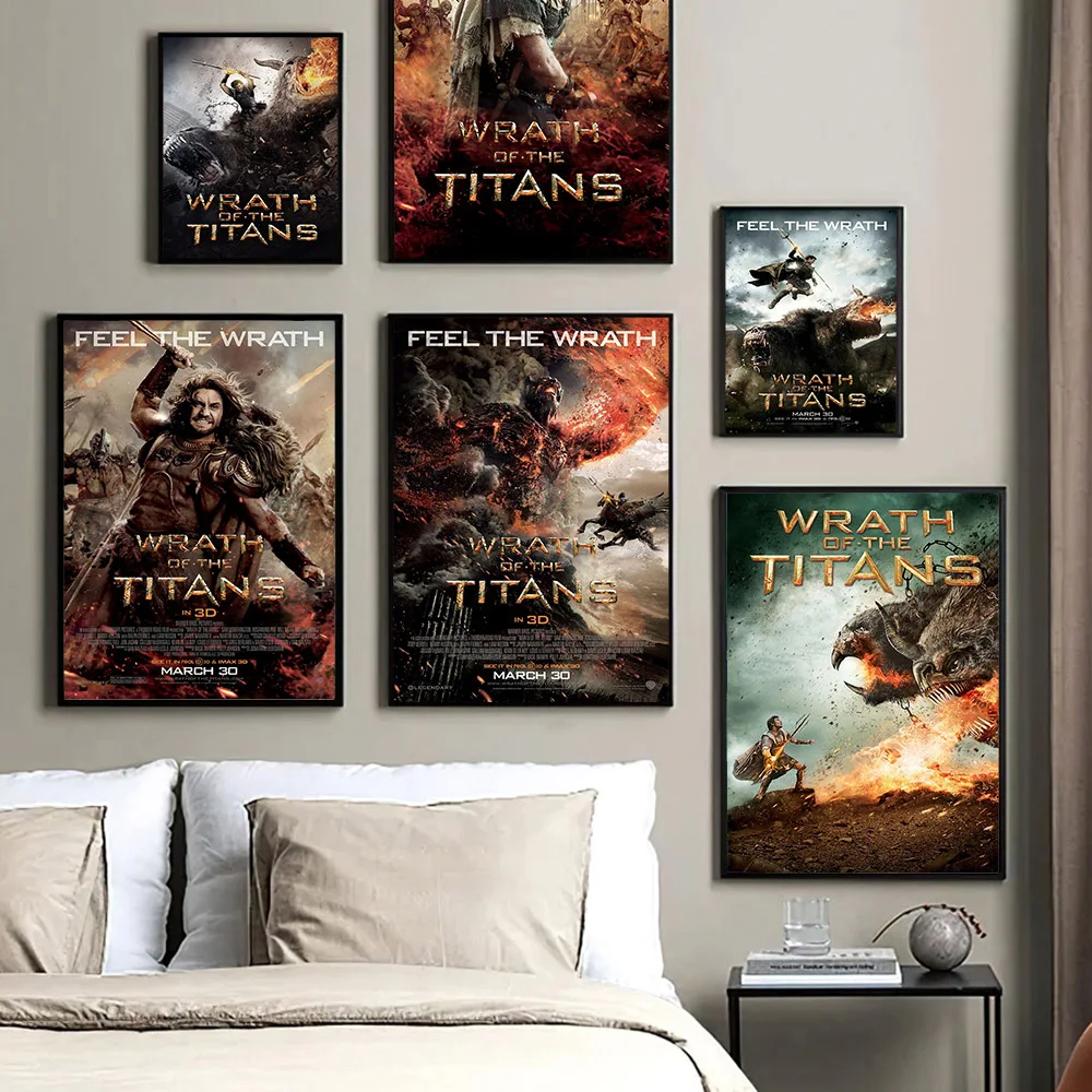 

Wrath Of The Titans Action Fantasy Film Print Art Poster Modern Movie Canvas Painting Video Room Cinema Home Decor Wall Picture