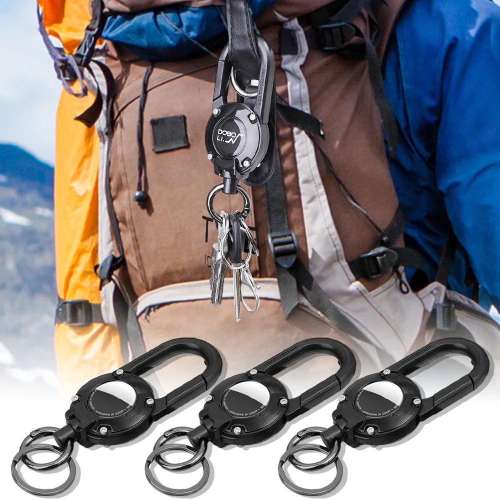 Universal Protective AirTag Holder with Carabiner