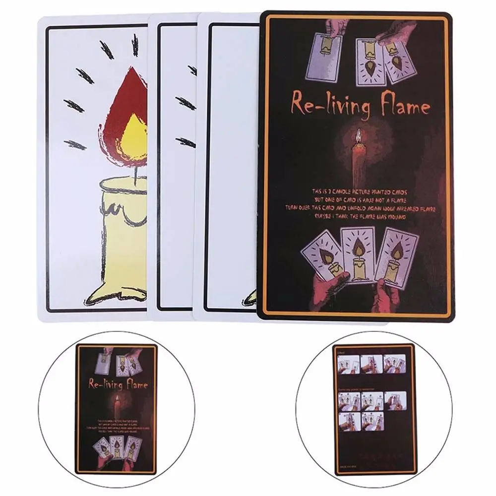 1 Set Relighting Candles Magic Cards Magic Tricks Magic Props Amazing New Magic Toy Funny Toys 6