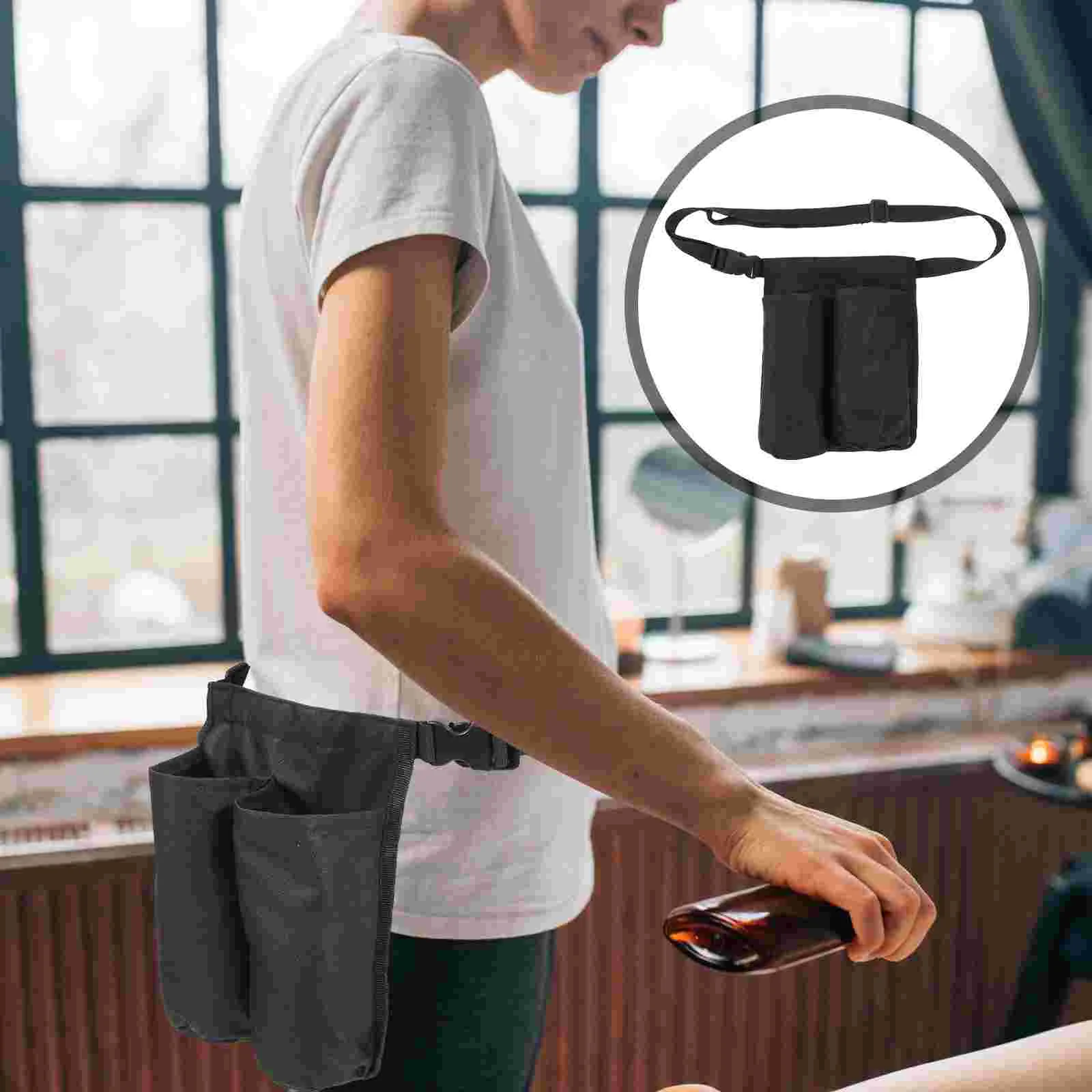 

Masseur Fanny Pack Massager Bottle Pouch Suitcase Simple Essential Oil Holder Storage Waist Bag 600d Oxford Cloth Organizer