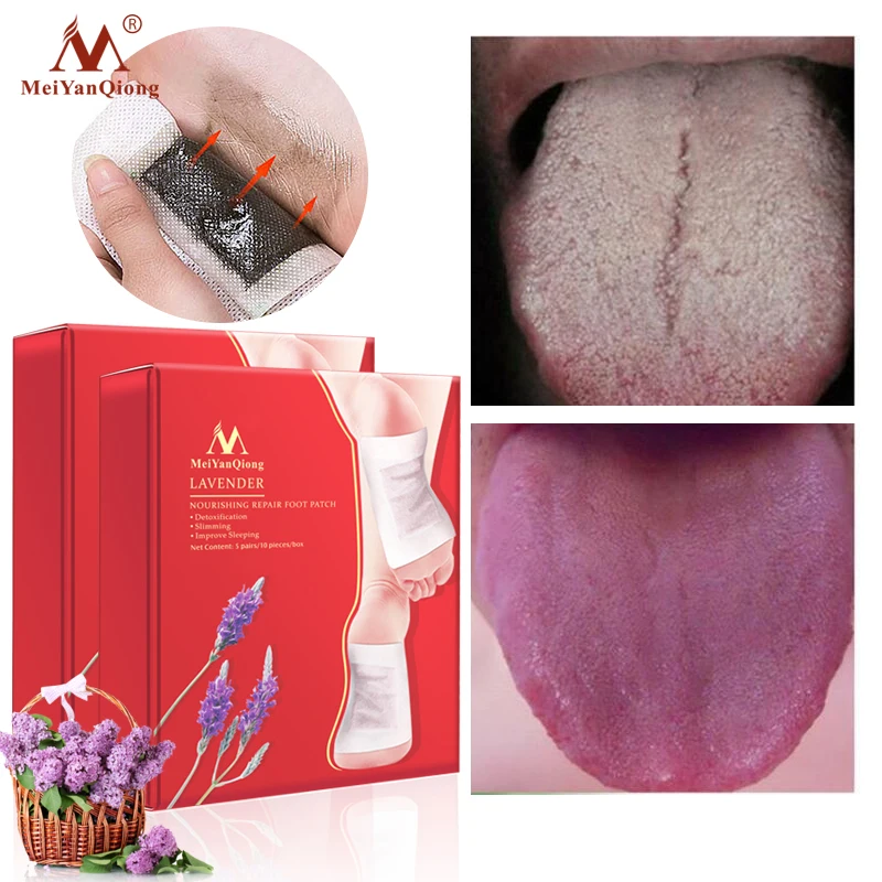 Lavender Detox Foot Patches To Lose Weight Improve Sleep Nourishing Spa Care Promote Blood Circulation Women Men Health |