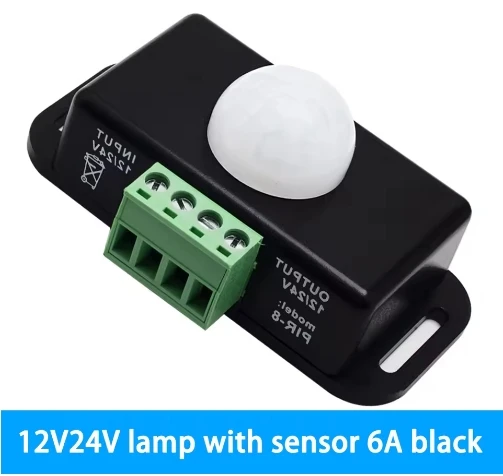 1-10pcsDC 12V 24V 8A Automatische Einstellung PIR Motion Sensor Schalter IR Infrarot Detektor Licht Schalter Modul für LED Streifen Licht Lampe