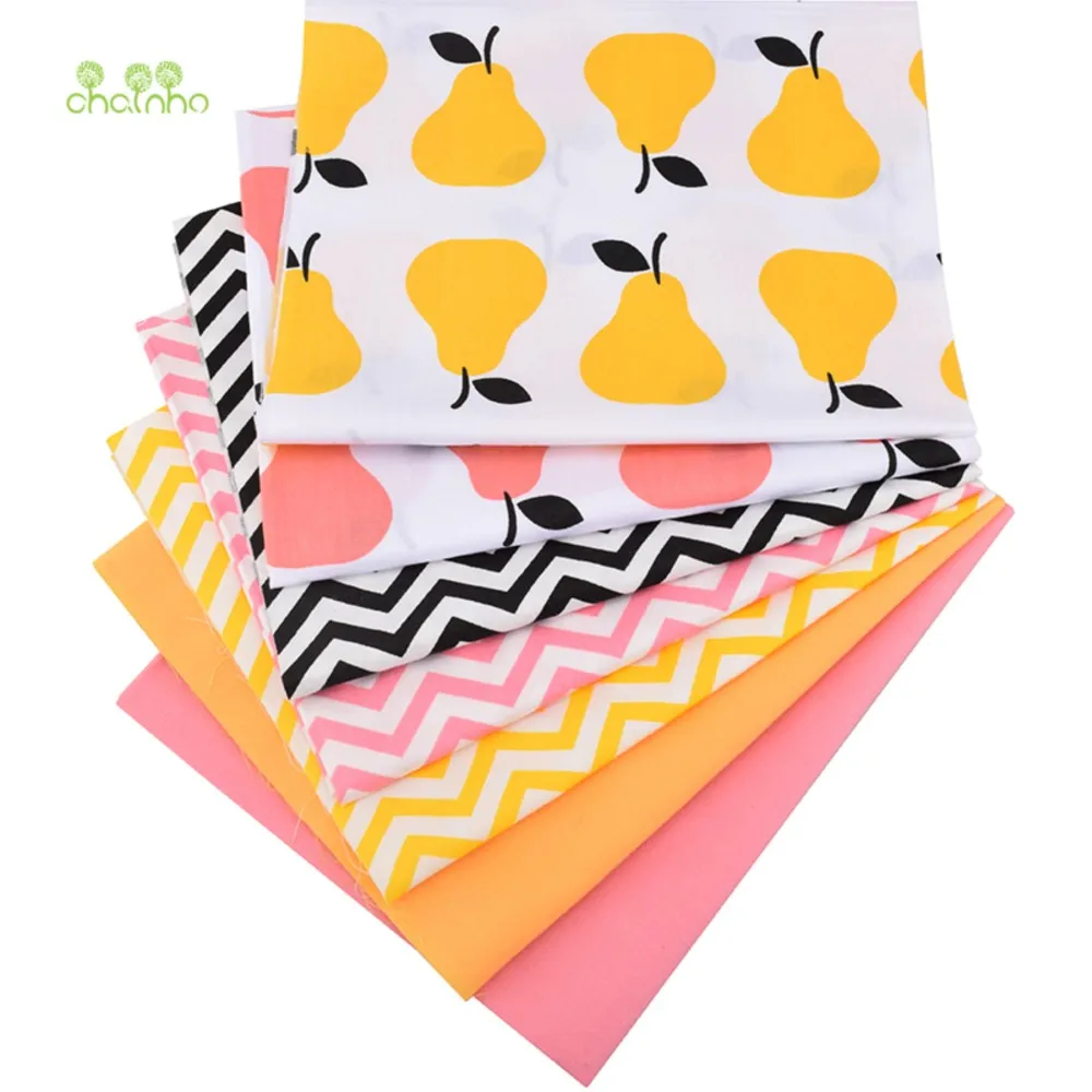 Chainho,Printed Twill Weave Cotton Fabric,Patchwork Cloth,DIY Sewing Quilting Material For Handmade Patchwork,Fruite Series