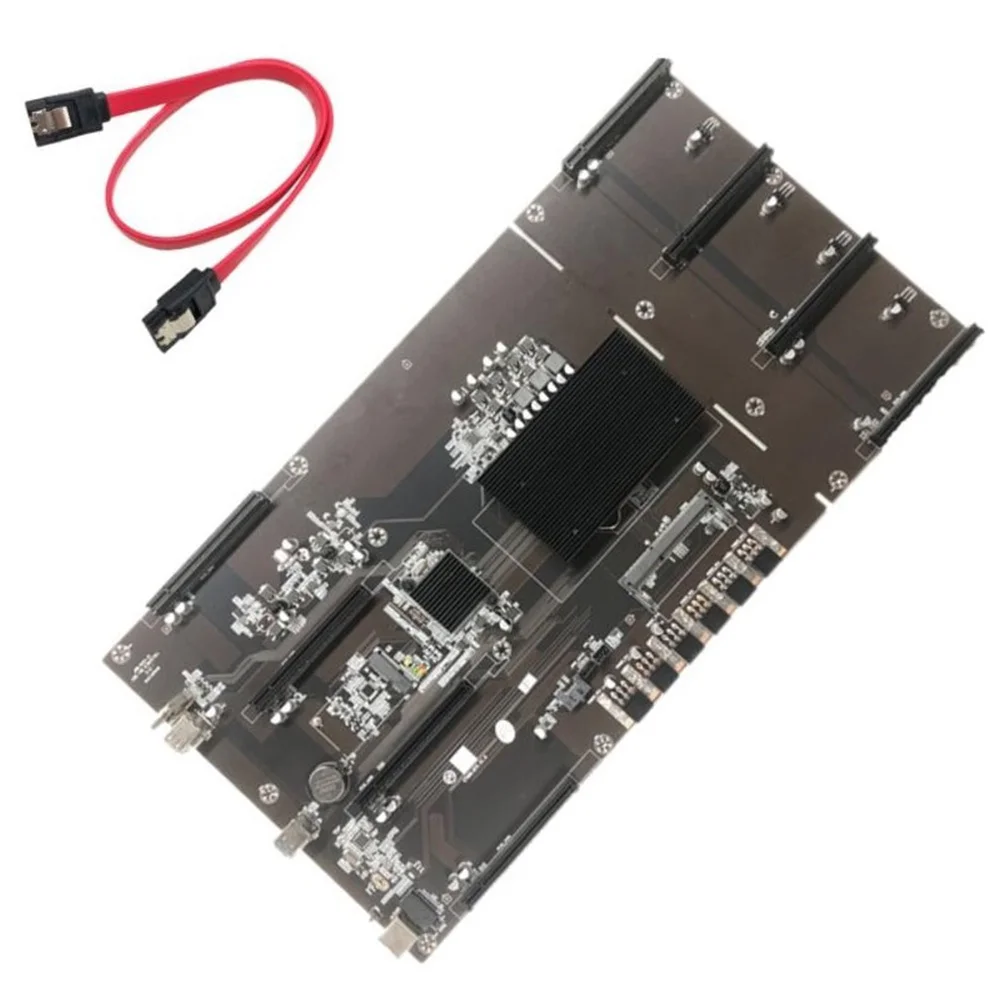 Eth80 B75 Idc 4U Chassis Btc Miner Scheda Madre Mining Scheda Madre Lga 1155 Pin 8Xpcie 16X 80Mm Ddr3 Slot Di Memoria