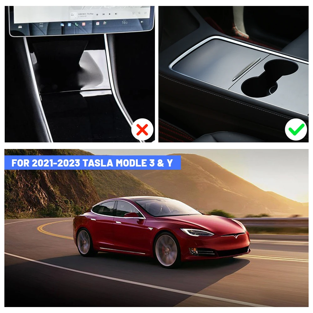 4PCS ABS Center Console Organizer Tray For Tesla Model 3 Y 2021 - 2023  Armrest Hidden Cubby Drawer Cupholder Accessories - AliExpress
