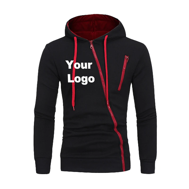 Men's Custom Logo Hoodie Spring Autumn Fashion Fleece Jacket Homme Streetwear Male Jumper Sportswear Men Clothing