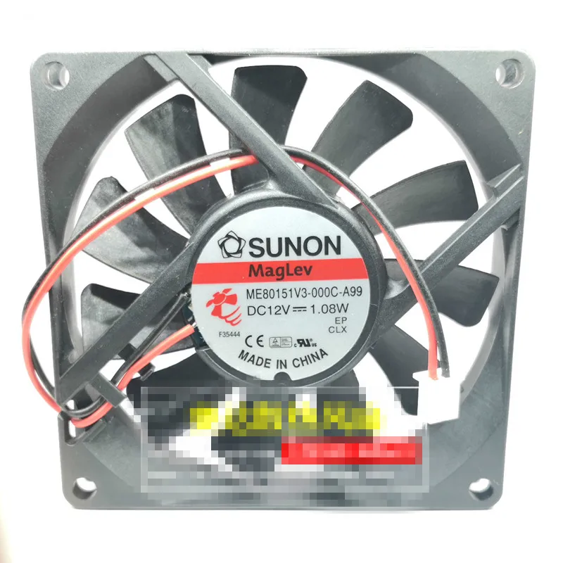 

Бесплатная доставка, новый бесшумный охлаждающий вентилятор SUNON 8015, 12 В, 1,08 Вт