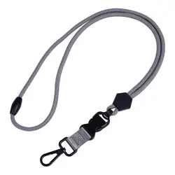 Heavy Duty Tactical Badge Reel Keychain with Lanyard (Gray)