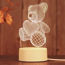 

Children's Night Light 3D LED Night Lights for Bedroom Table Lamp Bedroom Night Lamp Girl Gift Home Decor Night Lamp for Kids