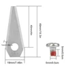 30set/18set Automatic Moving Machine Blade Anti-rust Lawn Mower Blade Stainless Steel Titanium Plating for Bosch Indego Lanmower 5