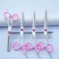 Pet Grooming Scissors Kit, cat-safe stainless steel tools, perfect for trimming, shaping and styling your pet. 1