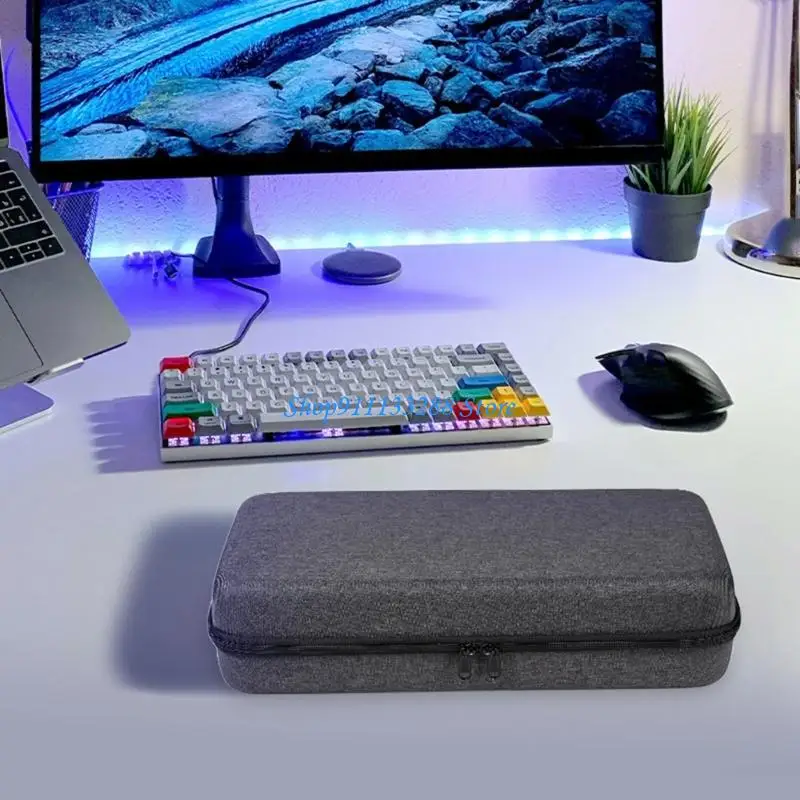 Shockproof Travel Storage Bag for Wireless Ergonomic Keyboards