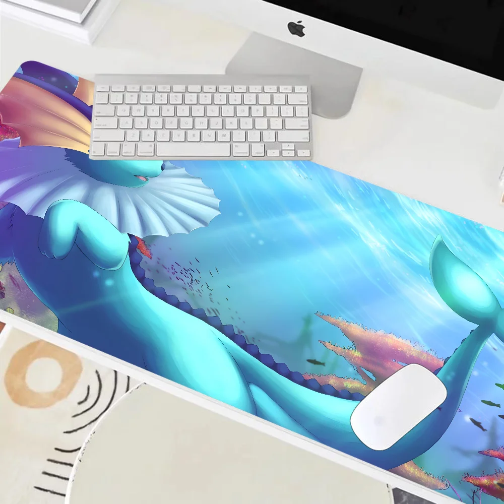 1pc Vaporeon P-Pokemon-n Anime Mouse Pad Large Mouse Mat Pink Office Desk Mat Laptop Gaming Large Mousepad 3