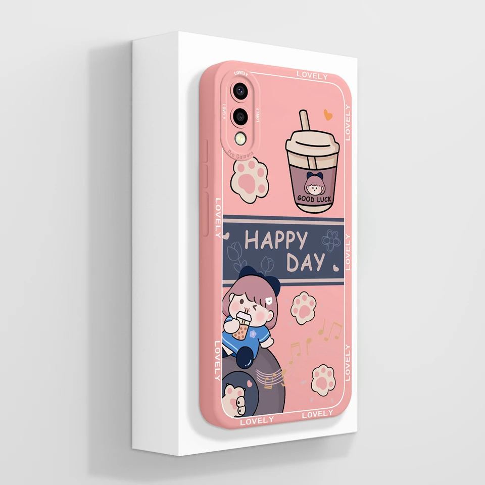 Lovely Astronaut Girl Liquid Durable Phone Case Shell
