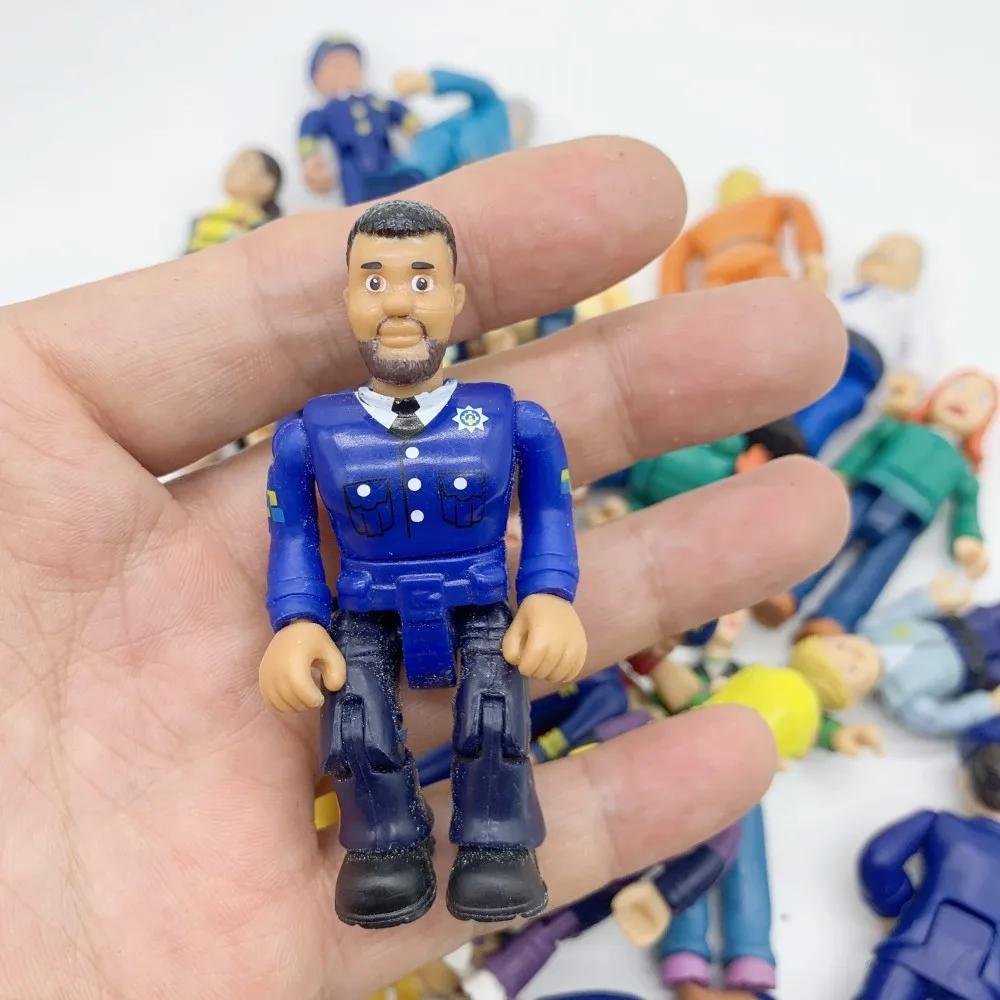 8ピース/セットジョイント可動消防士サムフィギュアおもちゃ
