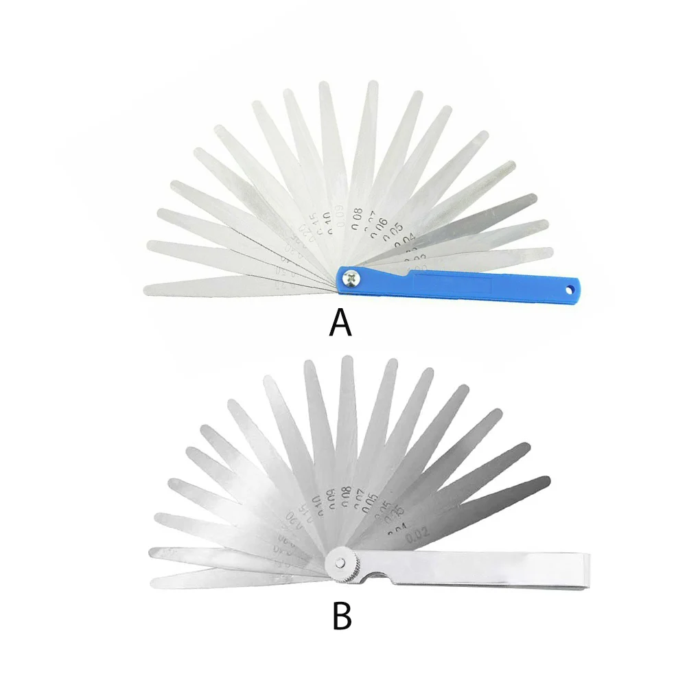 

Feeler Gauge Length Measurement 0 02-1mm Filler Gage Rotating Steel Rust-proof Foldable Tappet Shim Layout 150mm
