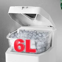 Machine à glace pilée commerciale grande capacité 6L pour restaurants, sushis, et salons de thé – Machine à smoothies automatique 4