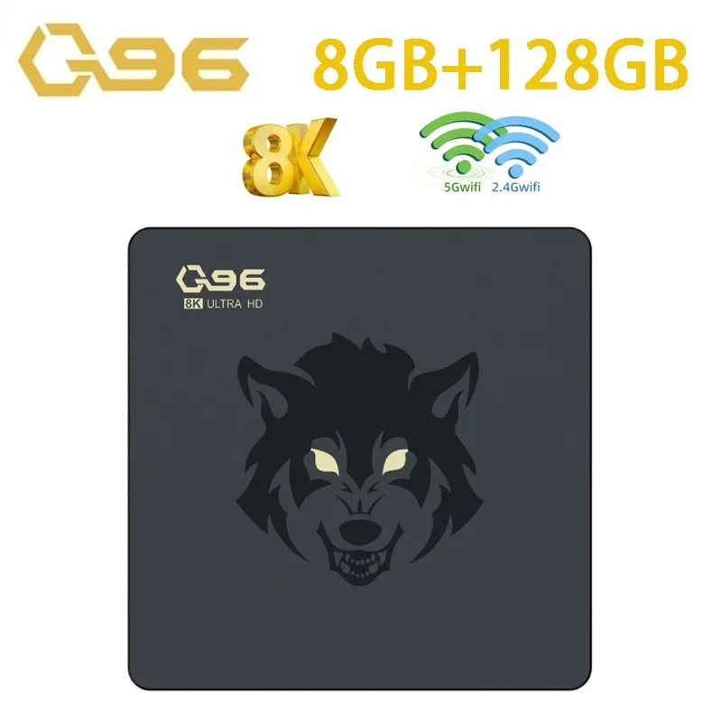 Q96 8K Android Tv Box Amlogic S905W2 Quad Core Supporta 4G 5G Hd 4K Video Set-Top Box Decodifica E Riproduzione 8K Tv Box Box Pk H96Max