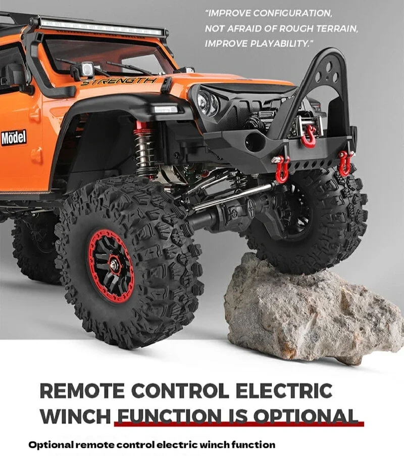 Wltoys-電動ウインチ付きプロフェッショナルrcカー、4wd、4x4、オフ