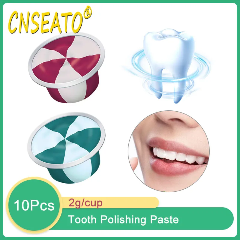 10PcsToothPolishingPasteTeethWhiteningPolisherWhitenerDental