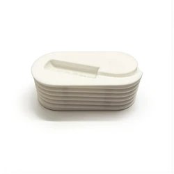 Compact Cable Winder Organizer - Desktop Cord Management for Braided Charging Cables (WHITE)