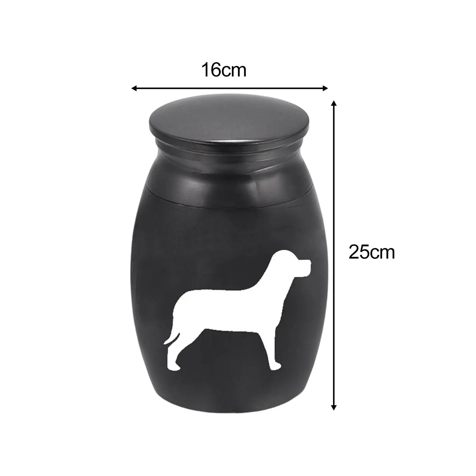 Pet Cremation Urn for Dogs Cats Ash Easy to Carry Commemorate Accessories Metal Funeral Container Casket Memorial Keepsake Box
