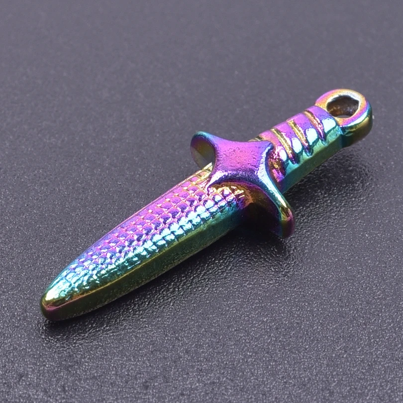 New Mix Weapon Star Dagger Charms For Jewelry Making Supplies Metal Stainless Steel Pendants Fit DIY Women/Men Accessories Bulk