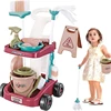 Kid Cleaning Toy Set Detachable Housekeeping Cart with Cleaning Tools Pretend Play Toys Gifts for Child Develop Hand-on Ability 1
