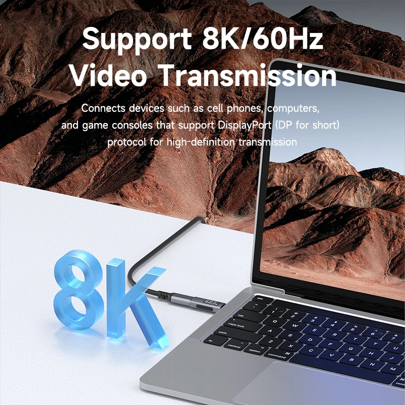 Hagibis LED Display 240W USB C Adapter Type C to USB C USB4 Connector 40Gbps 8K@60Hz for Thunderbolt 4/3 iPhone 15/16/17 Macbook