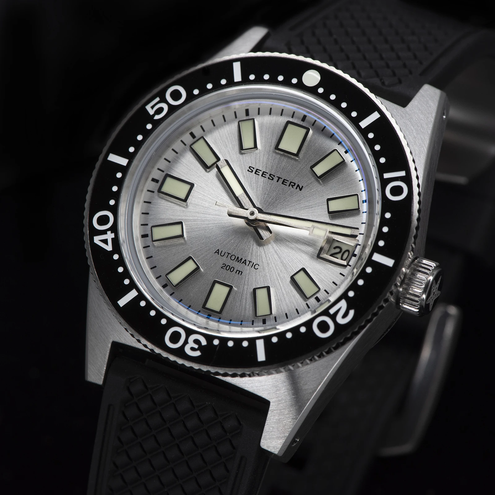 SEESTERN Diving Watch 62MAS Automatic Mechanical Men of Wrist Watches Japan NH35 Movement Sapphire Glass Bracelet Luminous Bezel