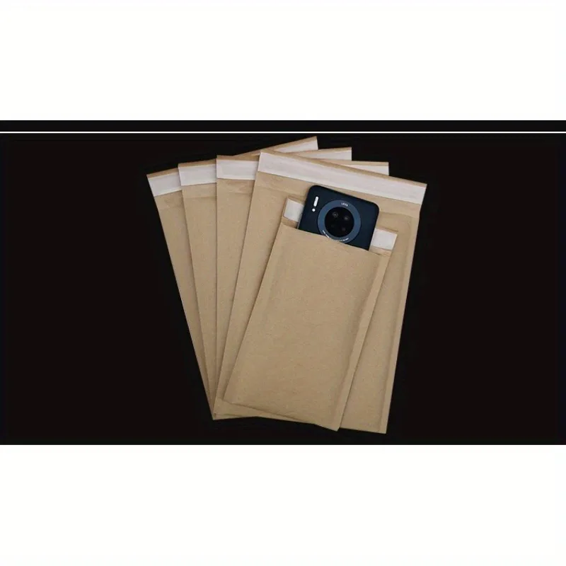 20pcs of Bubble Shaped Mail Bags, Kraft Paper Bubble Bags,  Opaque Self-adhesive Waterproof Jewelry and Cosmetics Transport Bags