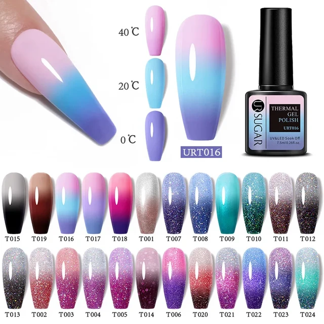 Buy BORN PRETTY Thermal Nail Gel Polish 3 in 1 Temperature Color Changing  Nail Art Soak Off UV Gel Varnish Long Lasting Gel (BP-DT08) (6 ml) Online |  Purplle