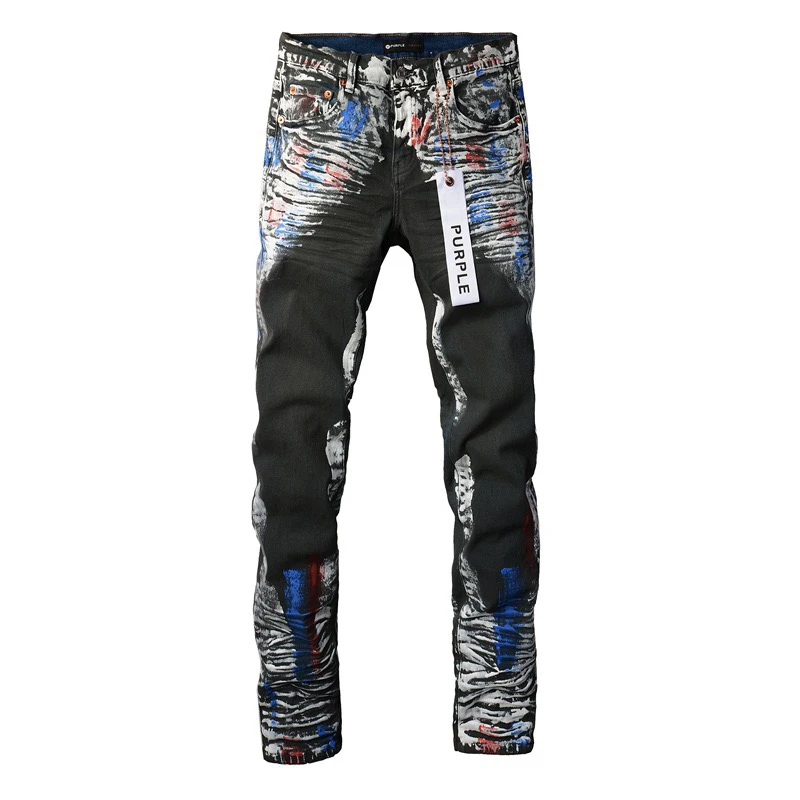 

X1X9X9X9 PurPle Brand High Quality Men's Jeans Fashion Slim Fit Pants High Street American Vintage Jeans