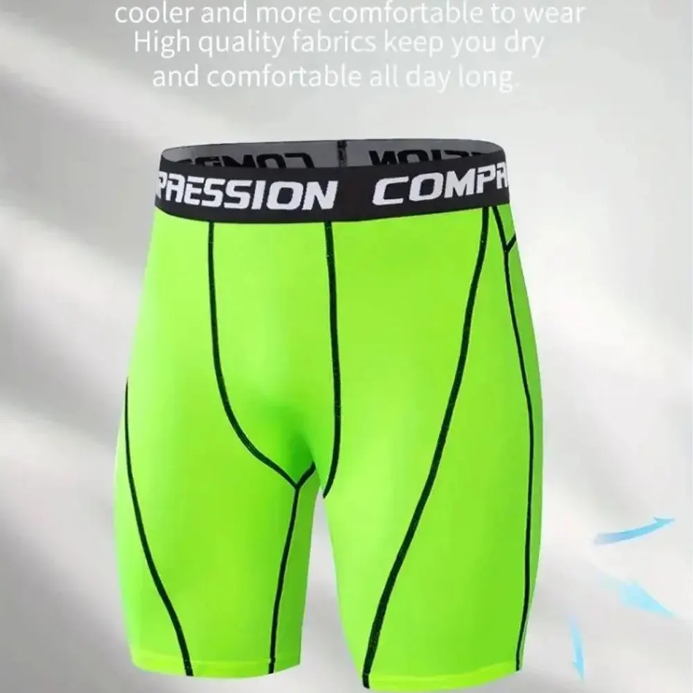 Men's Outdoor Sports Compression Shorts High Elasticity Quick-drying Sweat-absorbing