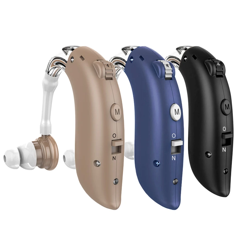 Hearing Aid Rechargeable Dolphin USB Behind Ear Sound Amplifier Elderly Noise Cancelling Deaf Care