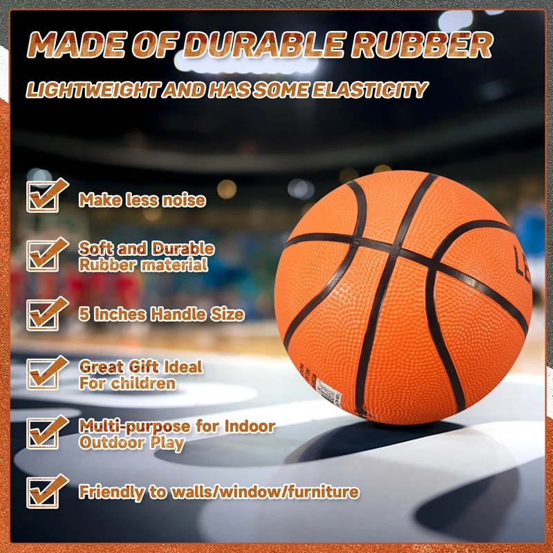 Children's Basketball No. 1 Rubber Basketball Kindergarten Small Game Ball Mini