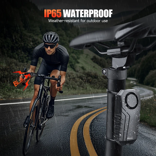 WSDCAM Waterproof Cycling Bike Alarm Security 113dB Loud Anti Theft Motorcycle Alarm Vibration Motion Sensor For Bike Scooter 5