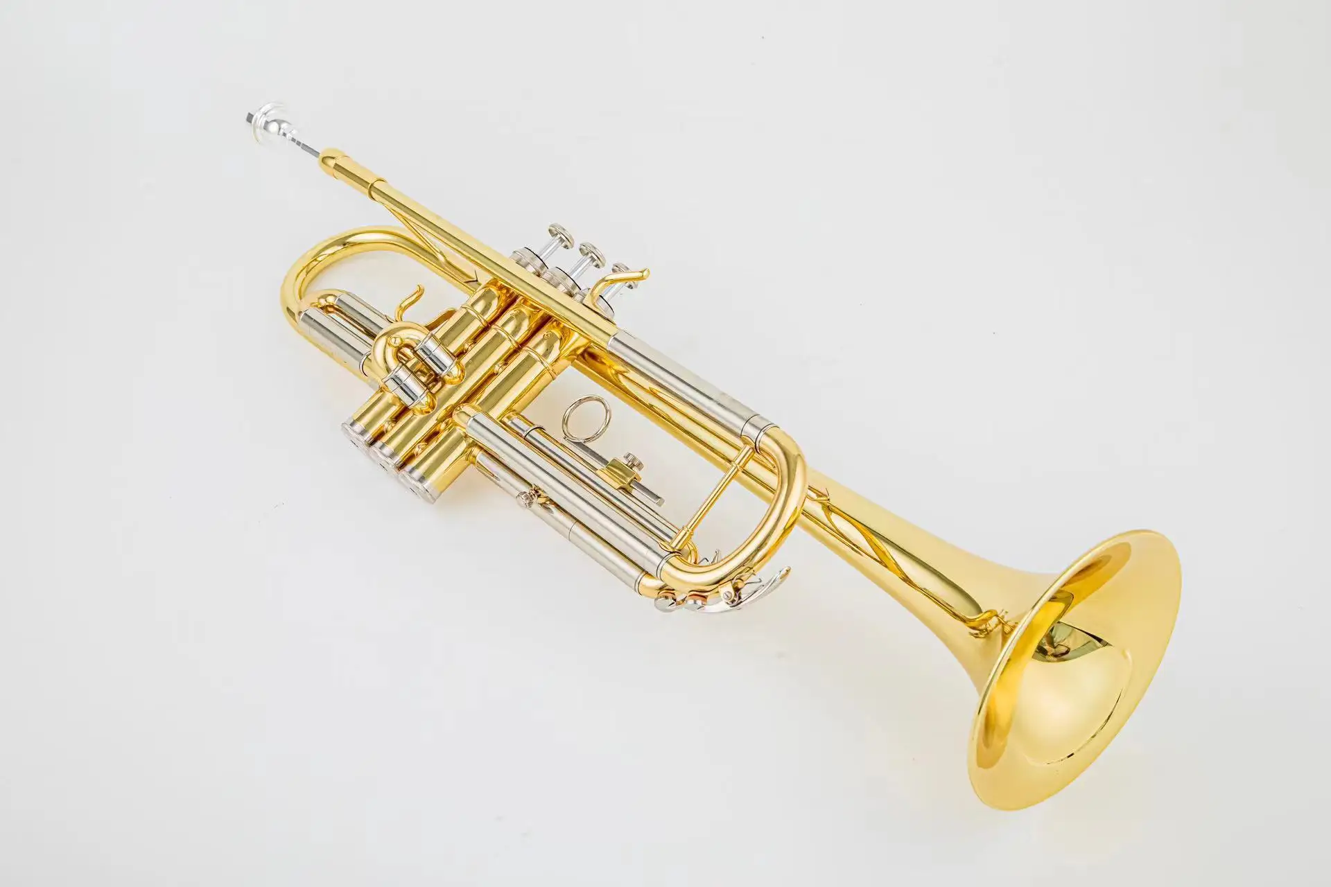 JINYIN JYTR-E108 B-flat Trumpet for Beginners-Exceptional Sound, Jazz Ready, White Copper Beauty-Expert Crafted
